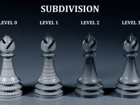 Benzersiz Satranç Taşları Seti 3D Baskı Modeli