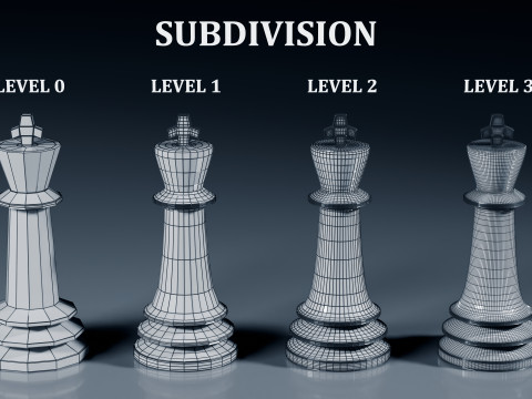 Benzersiz Satranç Taşları Seti 3D Baskı Modeli