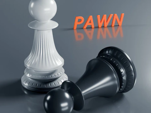 Dragons Knight Chess Pieces Set 3D Print Model