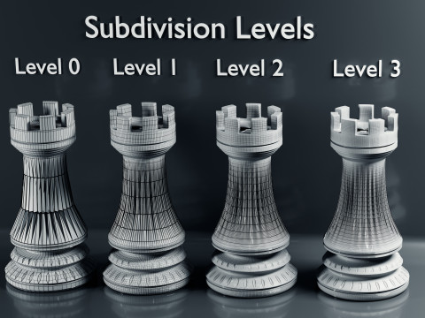 Dragons Knight Schachfiguren-Set 3D Druckmodell