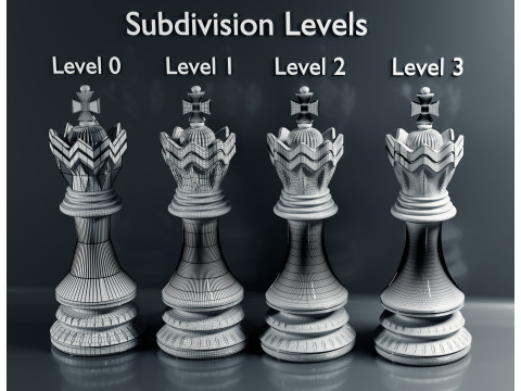 Dragons Knight Schachfiguren-Set 3D Druckmodell