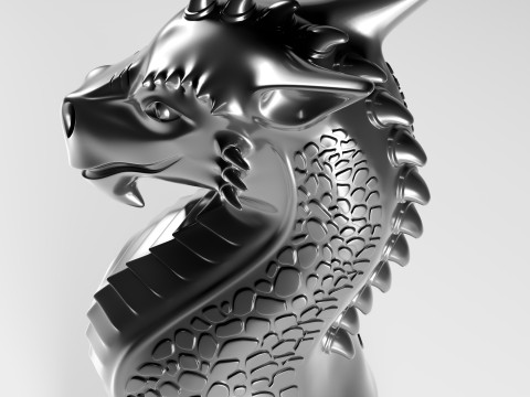 Dragons Knight Schachfiguren-Set 3D Druckmodell