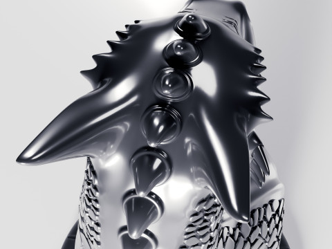 Dragons Knight Schachfiguren-Set 3D Druckmodell