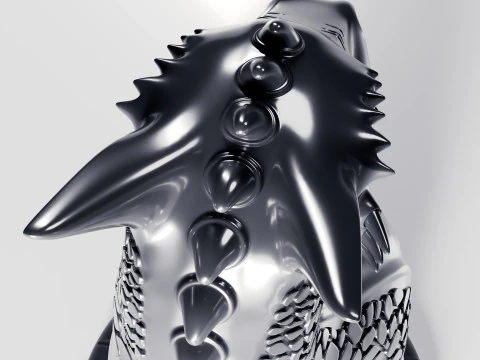 Dragons Knight Chess Pieces Set 3D Print Model