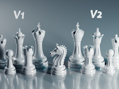 Juego de piezas de ajedrez gratis Modelo de impresión 3D