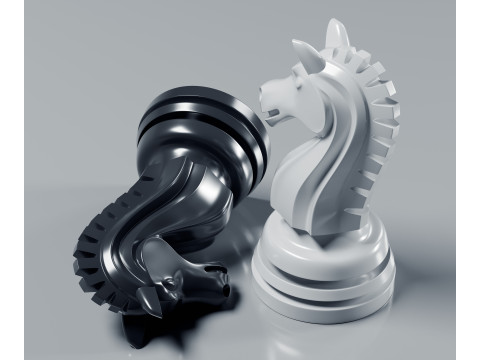 Juego de piezas de ajedrez gratis Modelo de impresión 3D