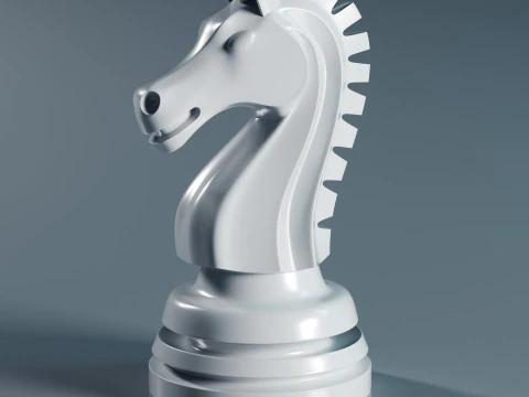 Бесплатный набор шахматных фигур 3D Принт Модель