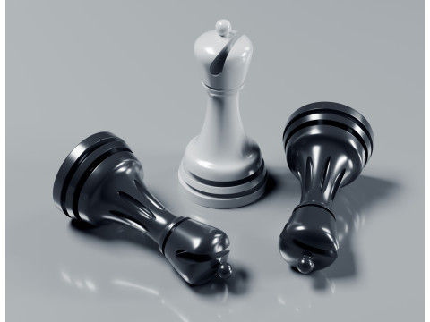 Juego de piezas de ajedrez gratis Modelo de impresión 3D