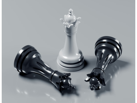 Juego de piezas de ajedrez gratis Modelo de impresión 3D