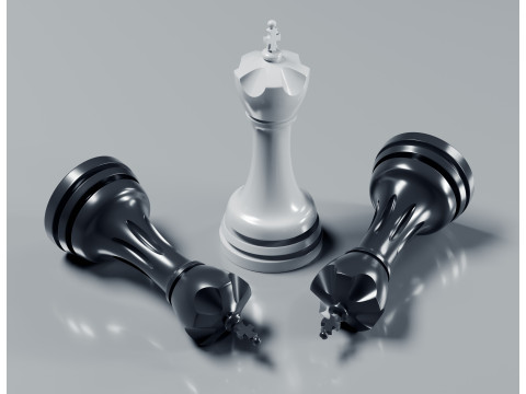 Juego de piezas de ajedrez gratis Modelo de impresión 3D