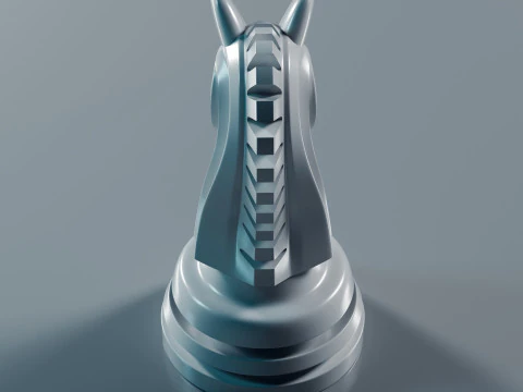 Бесплатный набор шахматных фигур 3D Принт Модель