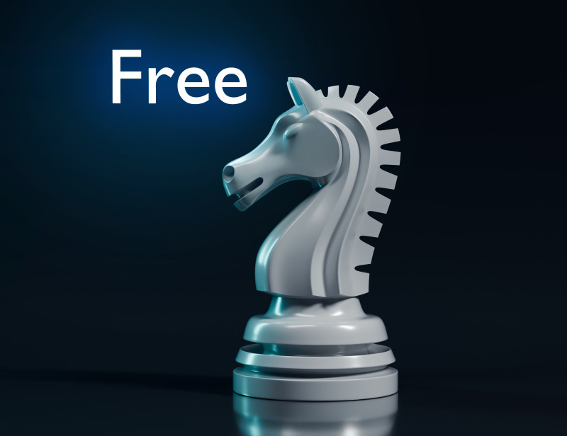 Piezas de caballero de ajedrez gratis Modelo de impresión 3D .c4d .max .obj .3ds .fbx .stl .blend