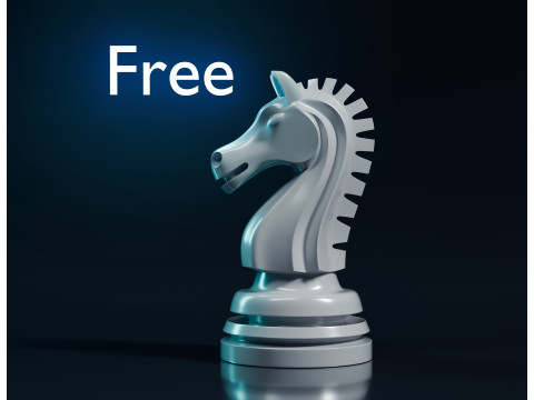 Piezas de caballero de ajedrez gratis Modelo de impresión 3D