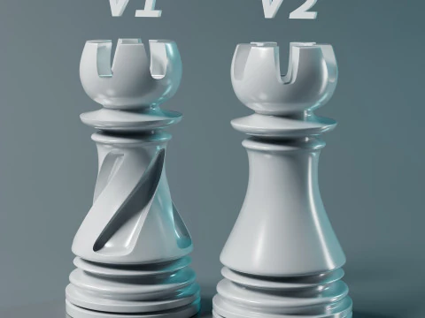 Набор фигур SpiraChess 3D Принт Модель