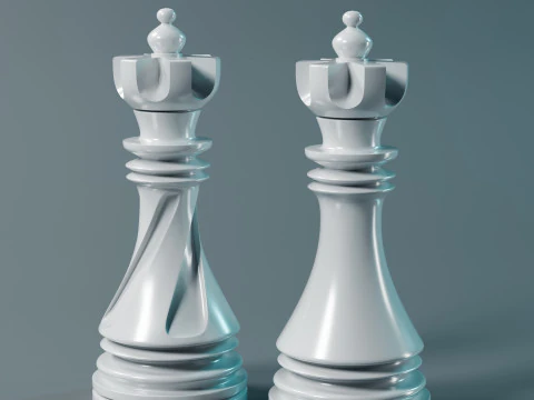 Набор фигур SpiraChess 3D Принт Модель