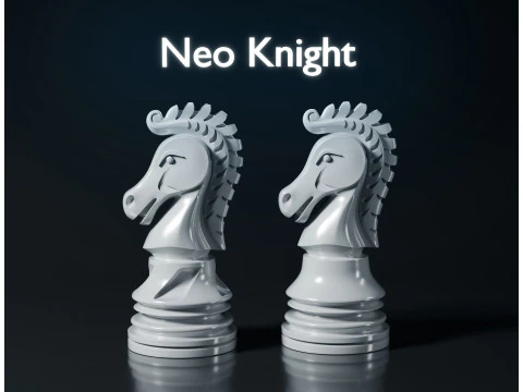 Pe&ccedil;a de jogo de xadrez Neo Knight Modelo de Impressão 3D