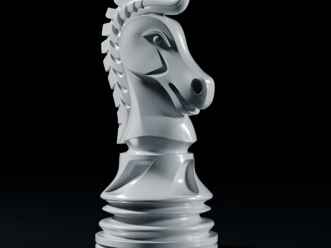 Neo Knight Chess Game Piece 3D Print Model