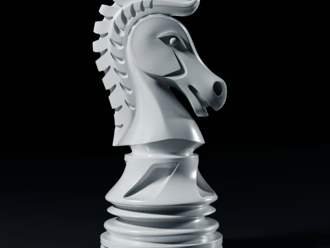 Neo Knight Chess Game Piece 3D Print Model