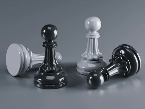 Grandmaster Elite Chess Pieces Set 3D Print Model