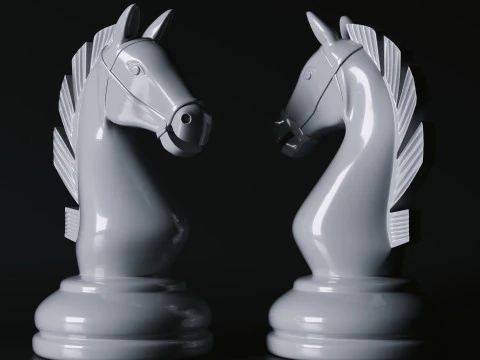 Grandmaster Elite Chess Pieces Set 3D Print Model