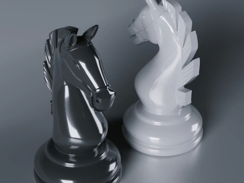 Grandmaster Elite Chess Pieces Set 3D Print Model
