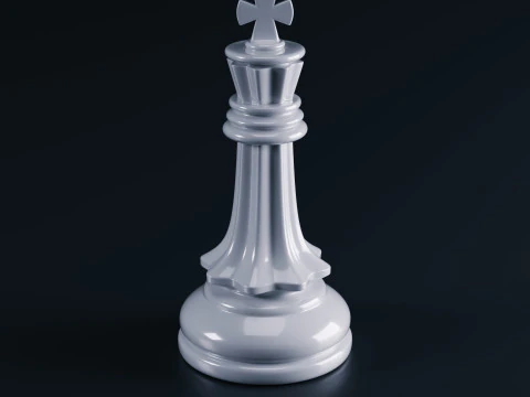 Grandmaster Elite Chess Pieces Set 3D Print Model