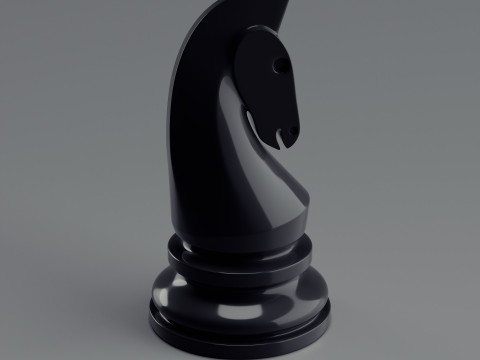 Mono Chess Pieces Set 3D Print Model