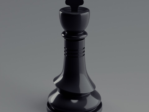Mono Chess Pieces Set 3D Print Model