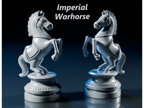 제국 군마 체스 기사 조각 3D 프린트 모델