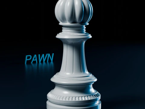 Mughals Chess Pieces Set 3D Print Model