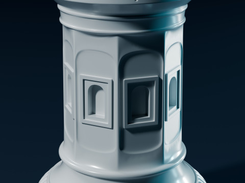 Set Bidak Catur Mughal Model Cetak 3D