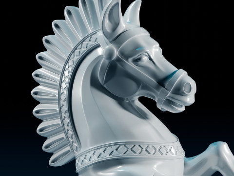 Set Bidak Catur Mughal Model Cetak 3D