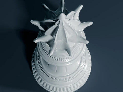 Mughals Chess Pieces Set 3D Print Model