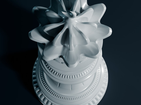 Set Bidak Catur Mughal Model Cetak 3D