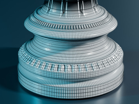 Set Bidak Catur Mughal Model Cetak 3D