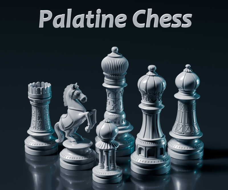 팔라티노 체스 세트 3D 프린트 모델 .c4d .max .obj .3ds .fbx .stl .blend 