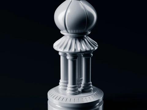 Palatine Chess Set 3D Print Model
