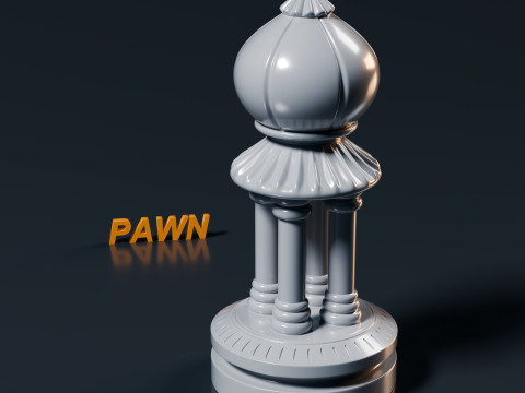 팔라티노 체스 세트 3D 프린트 모델