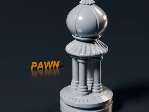 Palatine Chess Set 3D Print Model