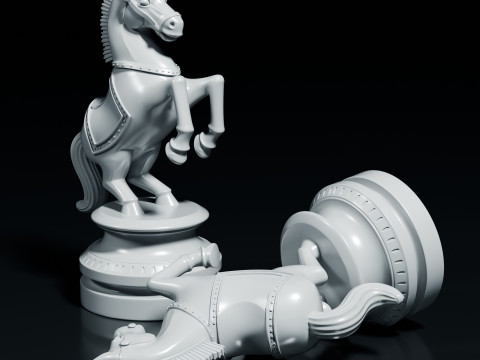 팔라티노 체스 세트 3D 프린트 모델