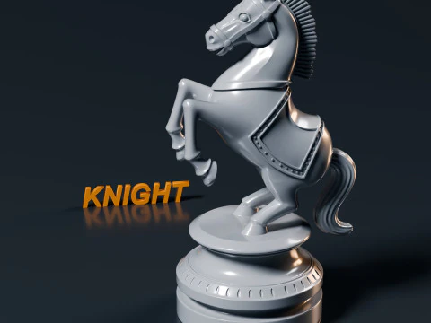 Palatine Chess Set 3D Print Model