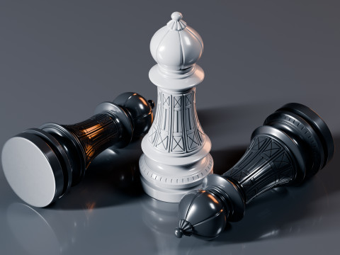 팔라티노 체스 세트 3D 프린트 모델