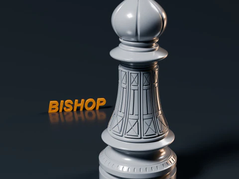 Palatine Chess Set 3D Print Model