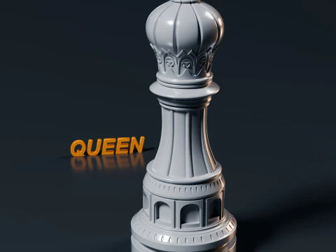 Palatine Chess Set 3D Print Model