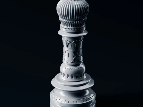 Palatine Chess Set 3D Print Model