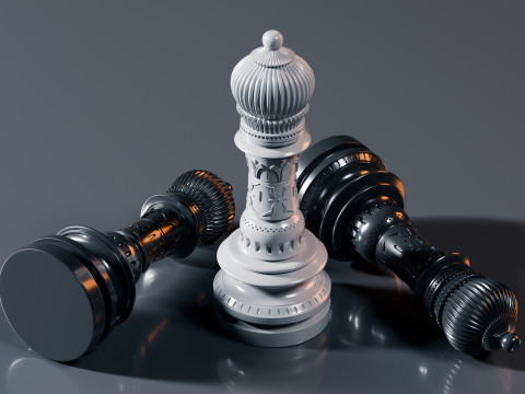 팔라티노 체스 세트 3D 프린트 모델