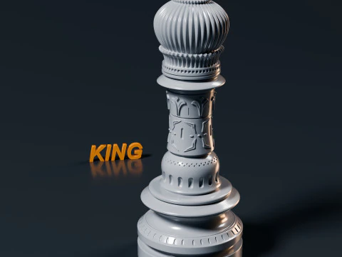 Palatine Chess Set 3D Print Model