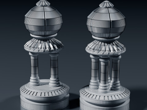 팔라티노 체스 세트 3D 프린트 모델