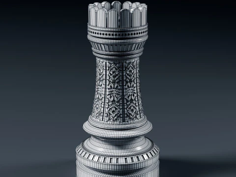 Palatine Chess Set 3D Print Model