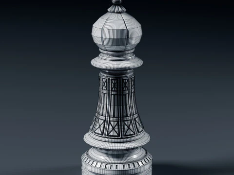 Palatine Chess Set 3D Print Model